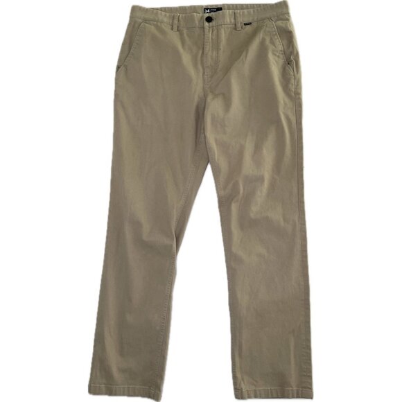 Hurley Icon Worker Pants Men’s Cotton Twill Khaki 34x28 - Picture 1 of 7